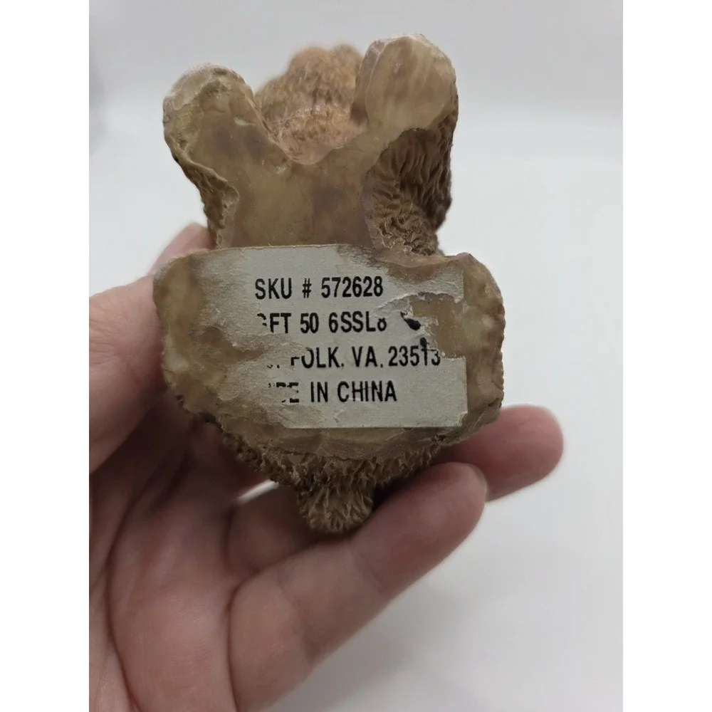 Vintage Tiny Resin Brown‎ Bunny Rabbit Figurine 2